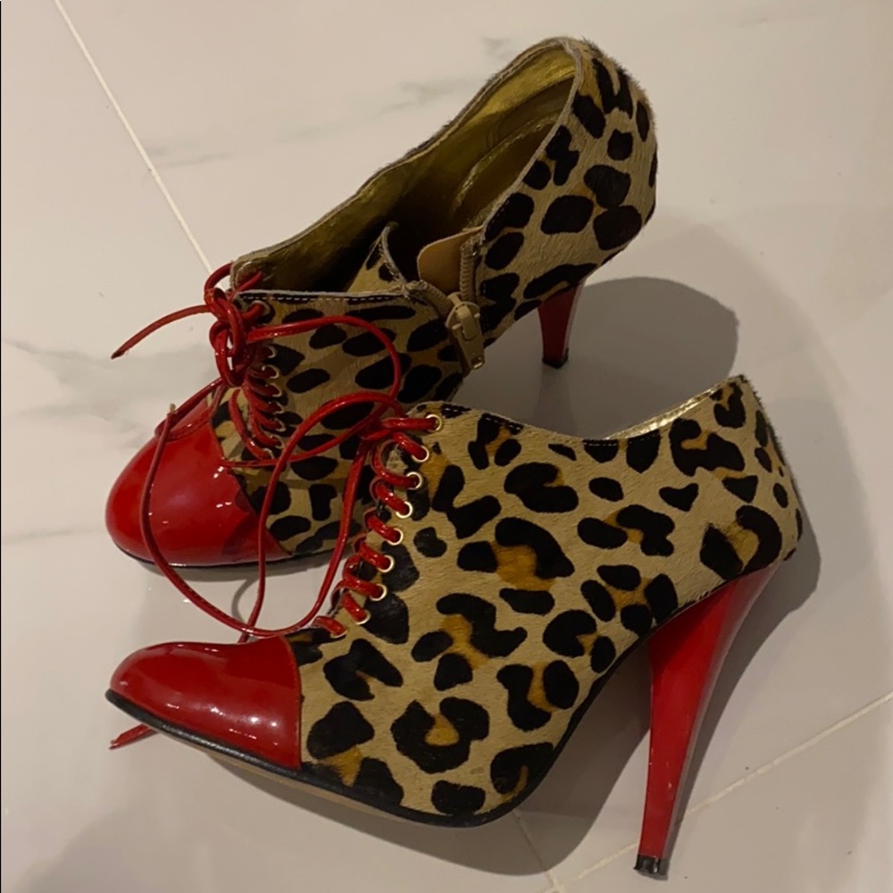 Leopard high heels